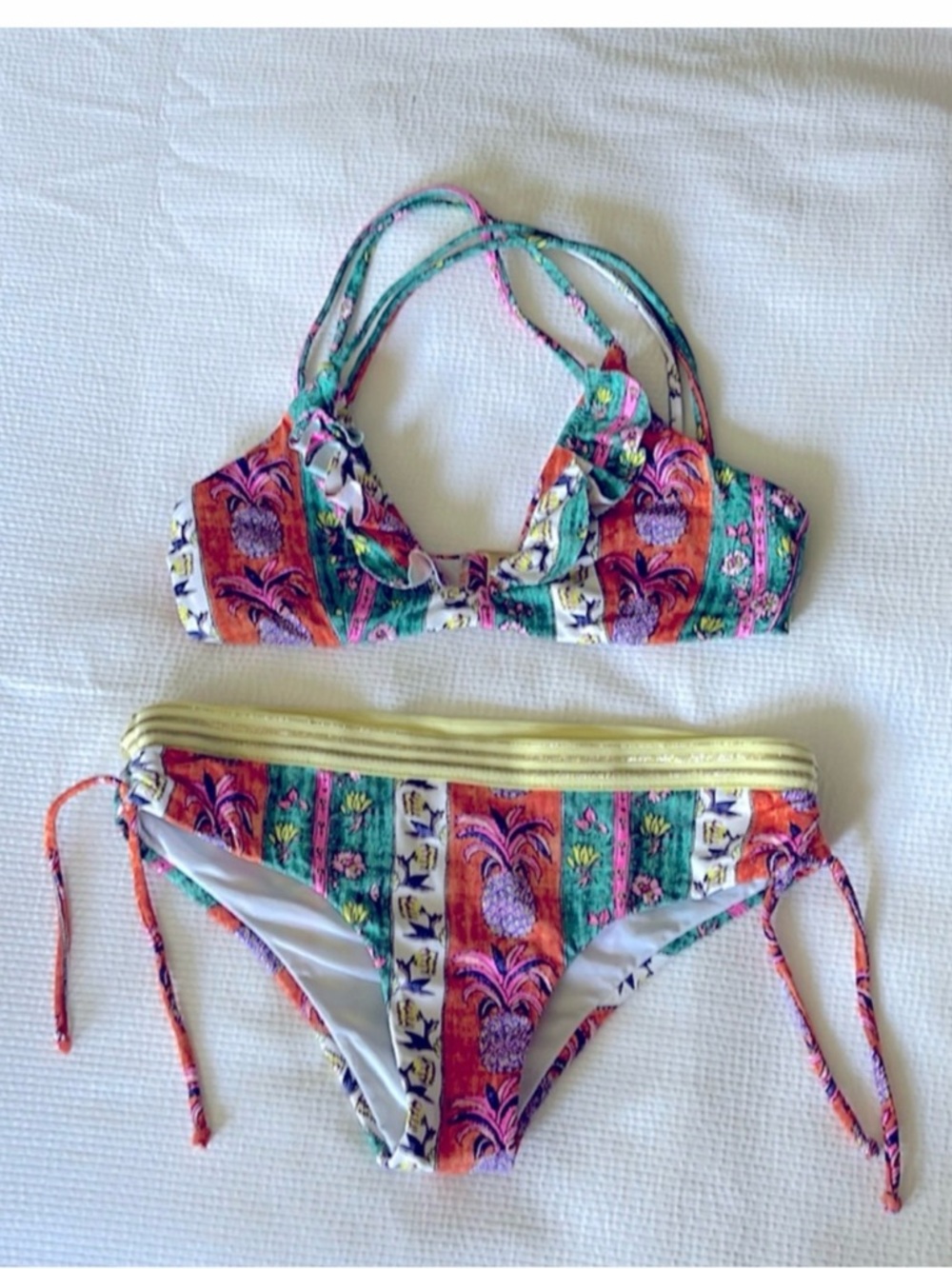 Girls OndadeMar Bikini Size 14 Tropical Print 2-Piece